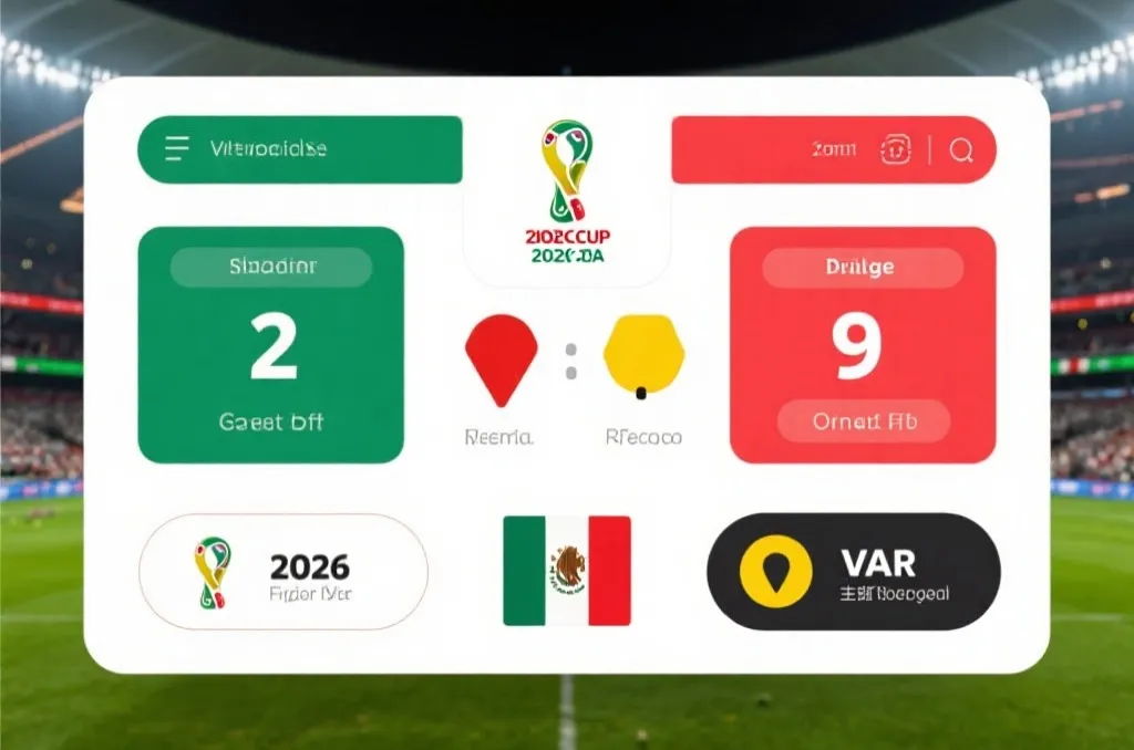 一看就懂的2026世界杯直播墨西哥实时比分：红黄牌、VAR、点球大战全解析
